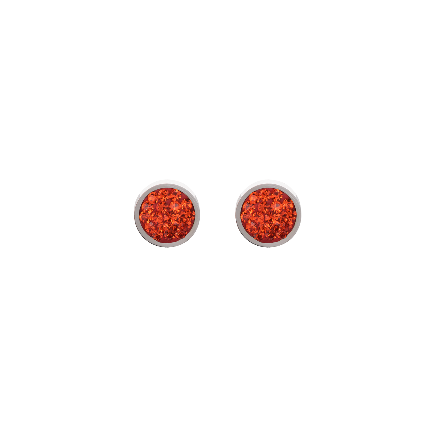 coeur-de-lion-iconic-ohrstecker-edelstahl-kristalle-pav-orange-0-8-cm image 1