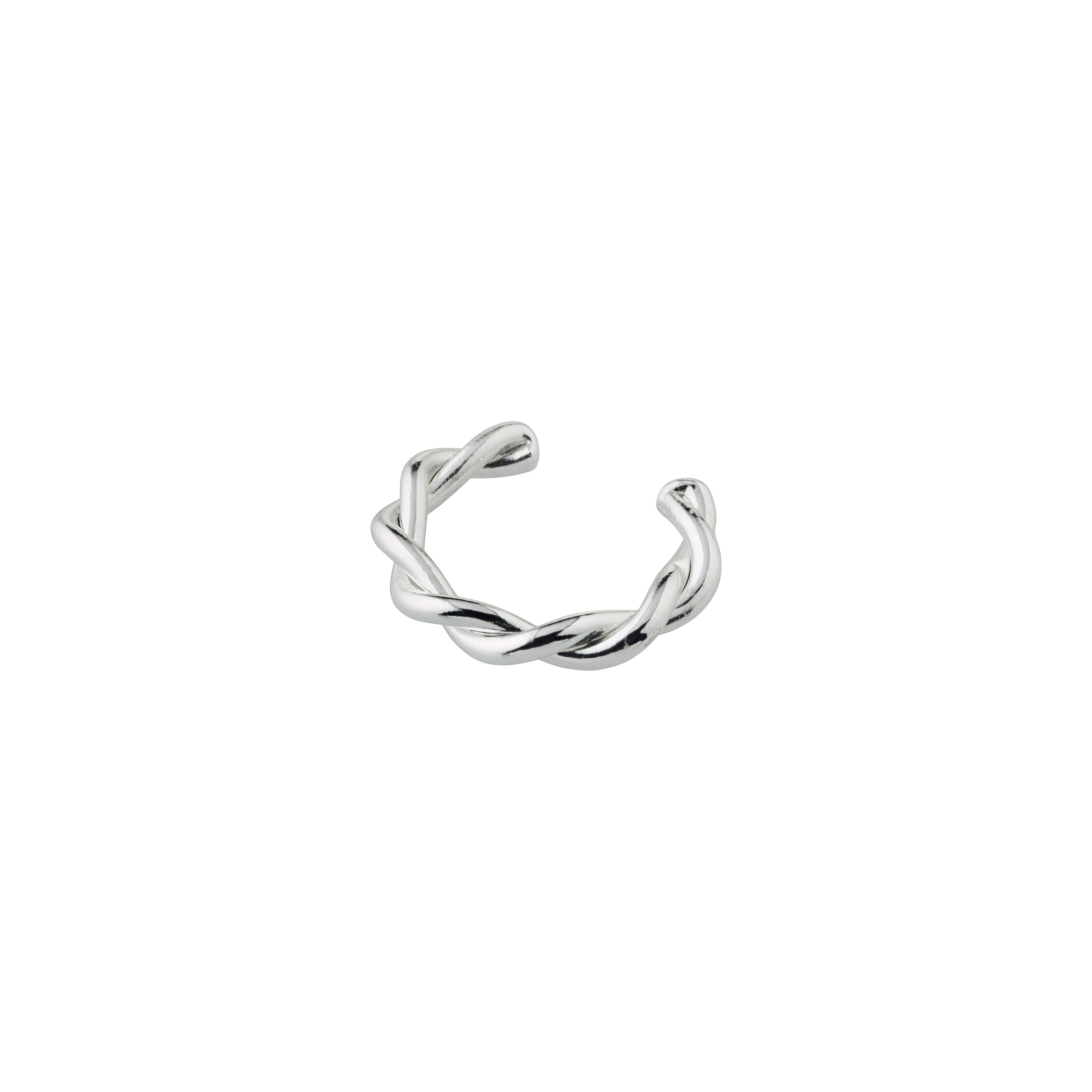 pilgrim-yael-ear-cuff-silberplattiert-gedreht-ohne-piercing image 1