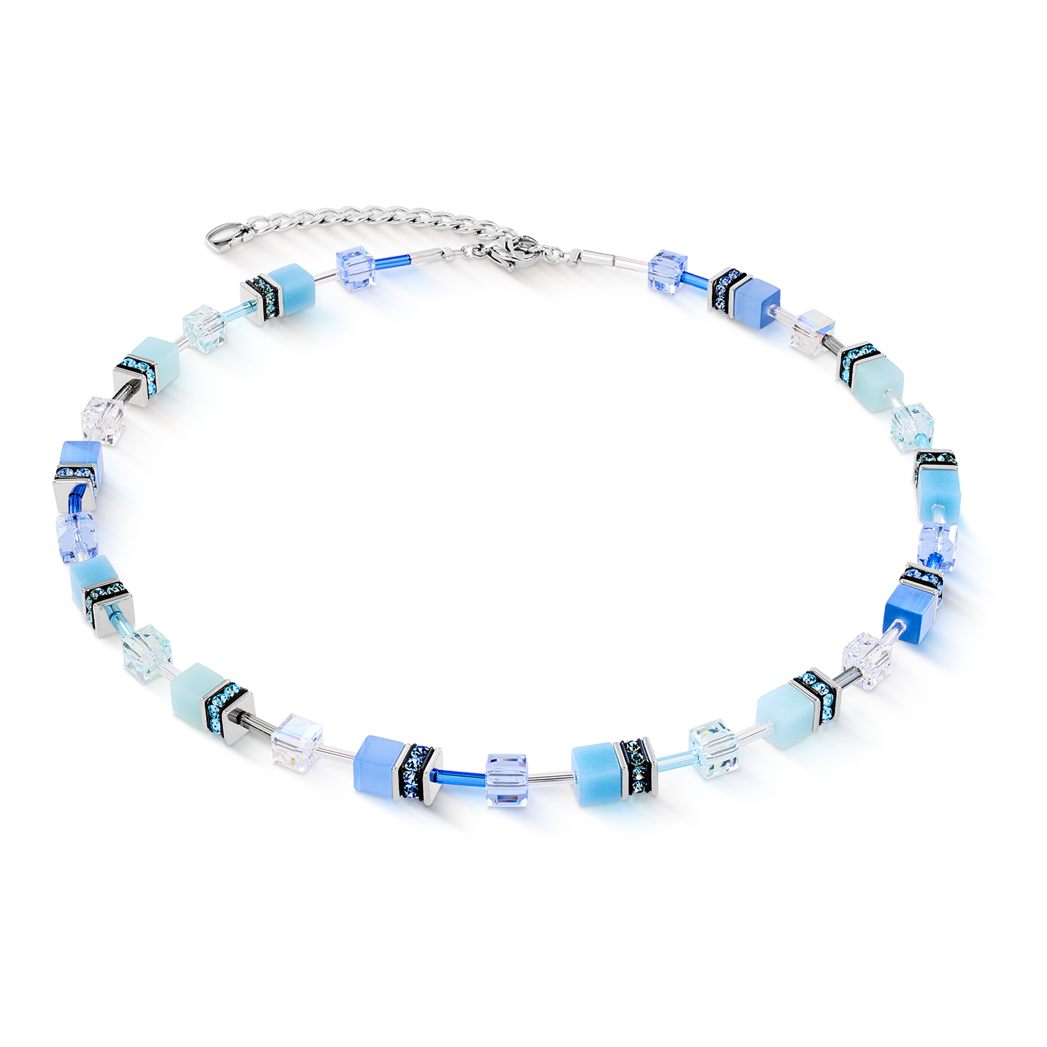 coeur-de-lion-geocube-iconic-halskette-aqua-blau-42-cm image 1