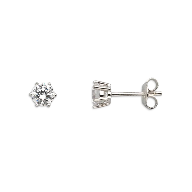xenox-krappe-ohrringe-925-sterlingsilber-rhodiniert-zirkonia image 1