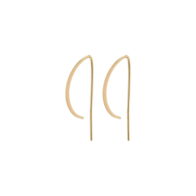 pilgrim-peony-ohrringe-vergoldet-grafisch-minimalistisch image 1