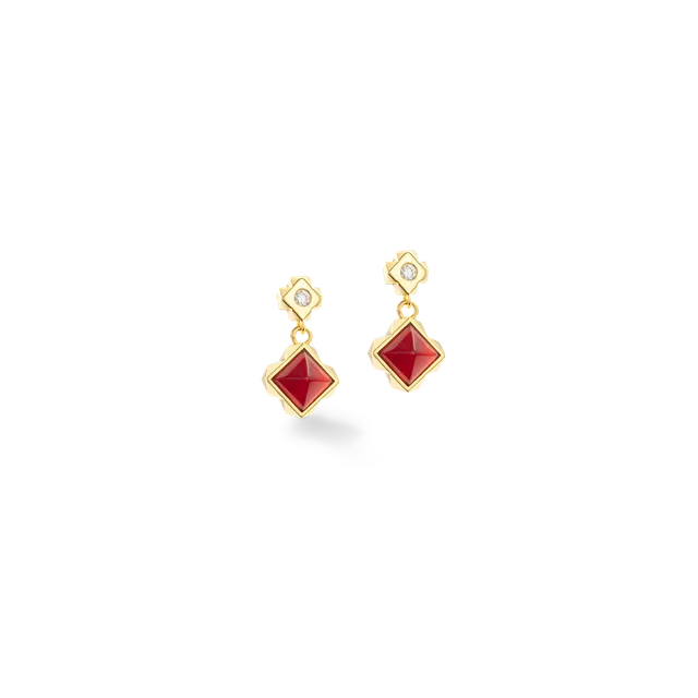 coeur-de-lion-station-collection-ohrringe-gold-rot-fine-edition-1-9-cm image 1