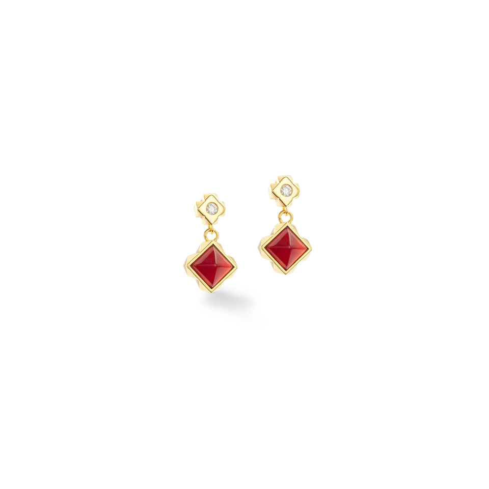 coeur-de-lion-station-collection-ohrringe-gold-rot-fine-edition-1-9-cm image 1