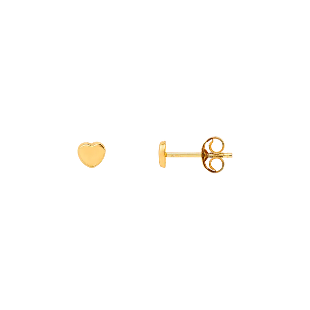 xenox-fine-ohrstecker-585-gelbgold-schlicht-3 image 1