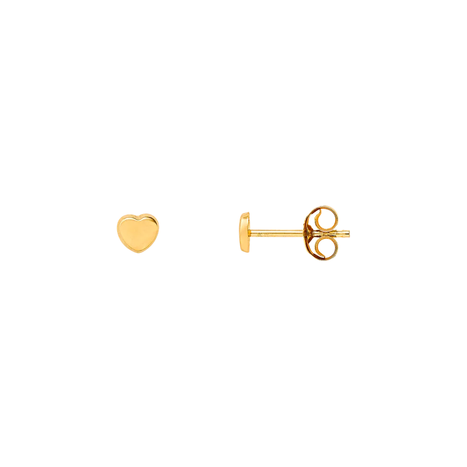 xenox-fine-ohrstecker-585-gelbgold-schlicht-3 image 1