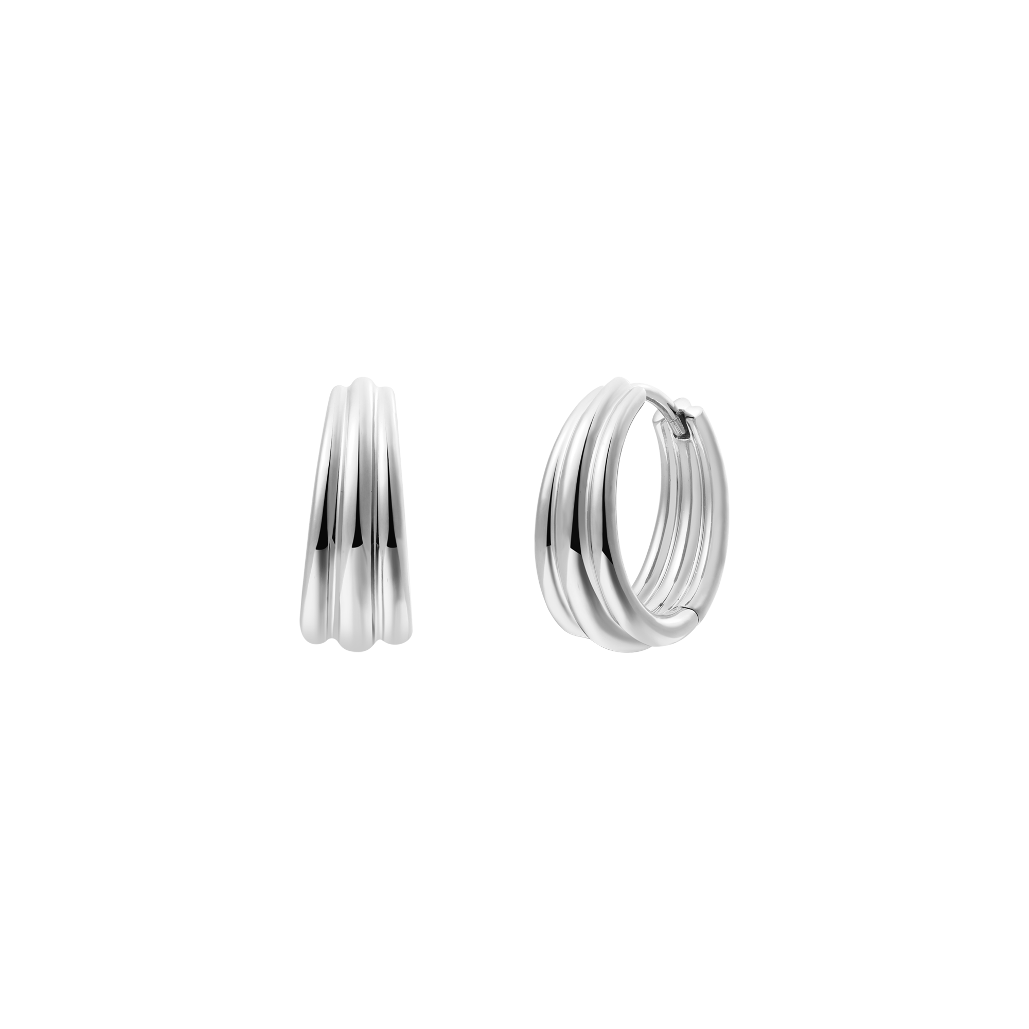 xenox-nautic-ohrringe-creolen-925er-sterlingsilber-rhodiniert-strukturiert image 1