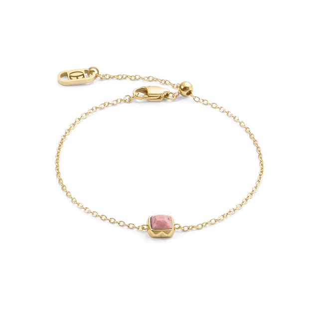 coeur-de-lion-birthstone-juli-armband-rhodochrosit-gold-geburtsstein image 1