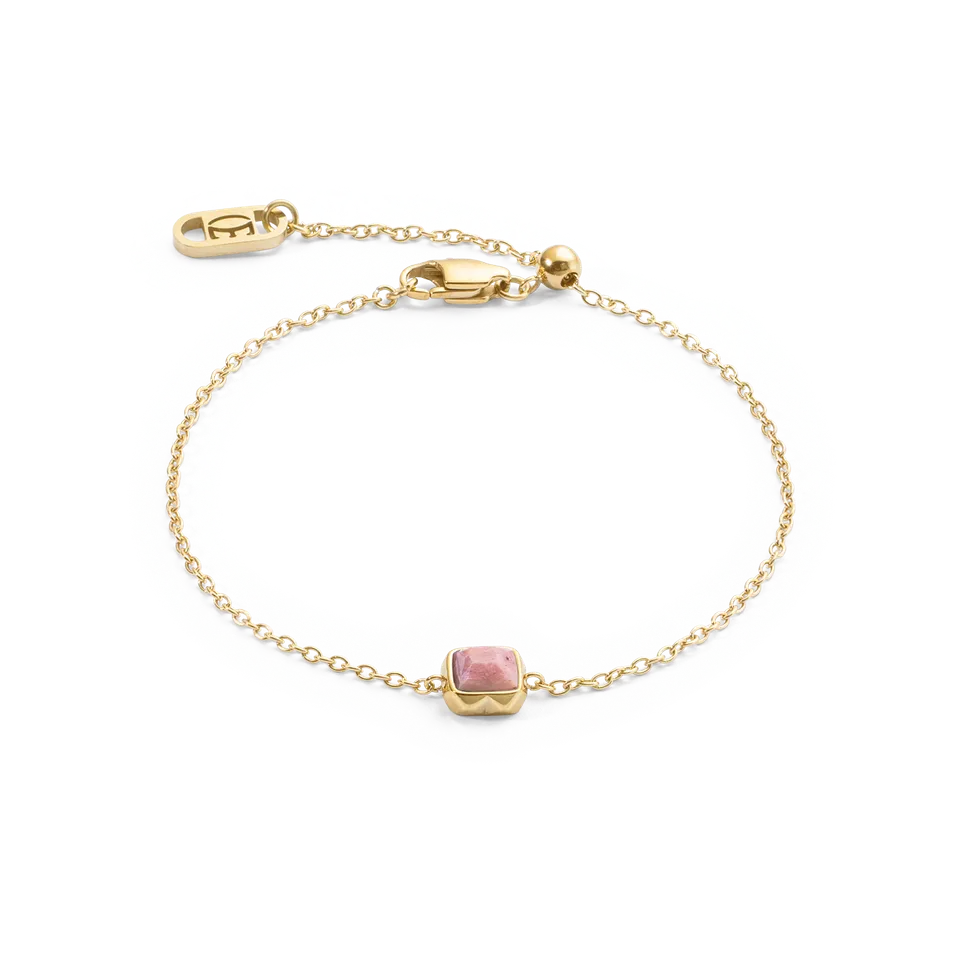 coeur-de-lion-birthstone-juli-armband-rhodochrosit-gold-geburtsstein image 1