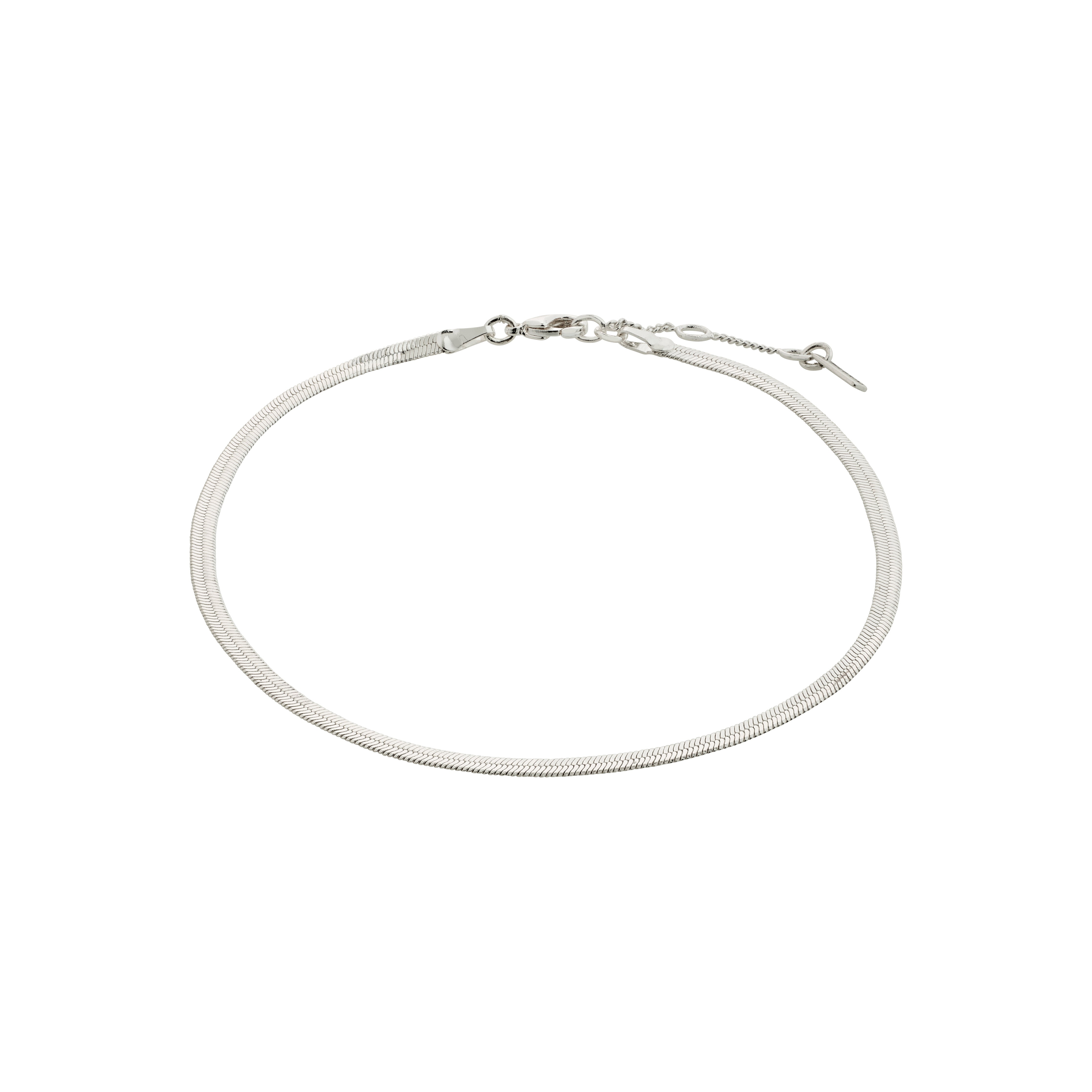 pilgrim-joanna-fu-kette-versilbert-flache-schlangenkette-herringbone image 1