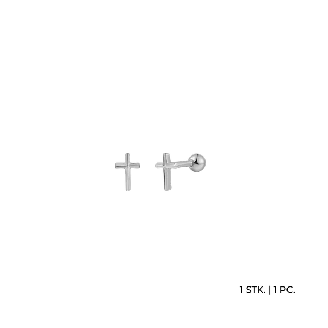xenox-piercing-kreuz-925-sterlingsilber-rhodiniert-xs91470 image 1