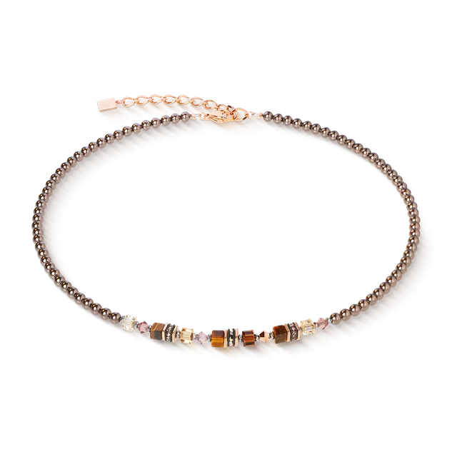 coeur-de-lion-princess-earth-glow-halskette-ros-gold-braun image 1