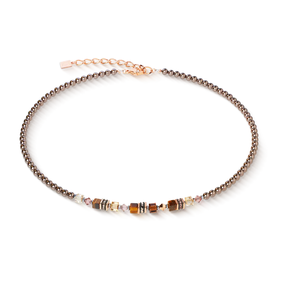 coeur-de-lion-princess-earth-glow-halskette-ros-gold-braun image 1