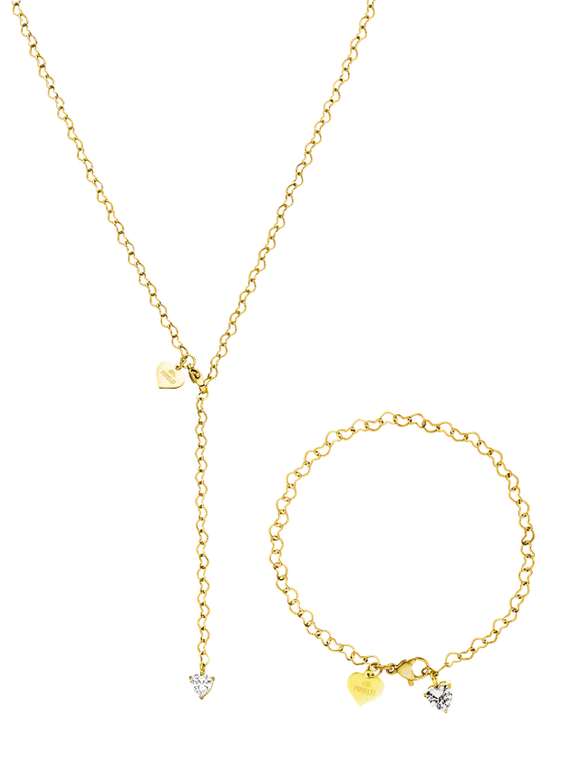 purelei-true-love-set-endless-love-kette-armband-herz-set-gold-ros-gold-silber image 1