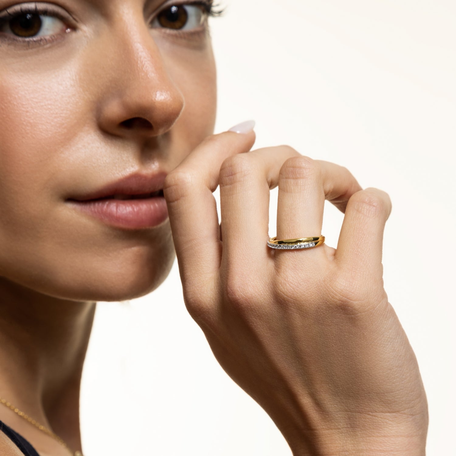 xenox-harmony-ring-925-sterlingsilber-18k-vergoldung-verschlungen image 3