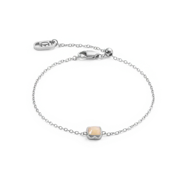 coeur-de-lion-birthstone-juni-armband-cr-me-jade-silber image 1