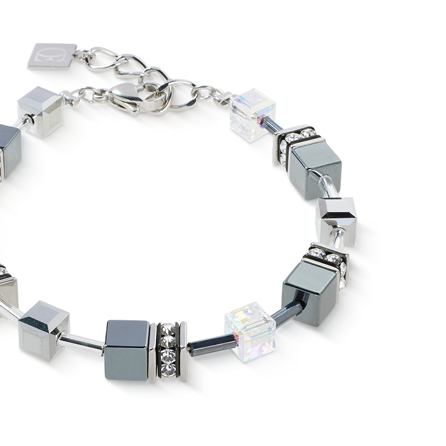 coeur-de-lion-geocube-armband-platinum-silber-grau image 2