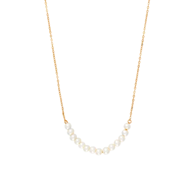 xenox-fine-pearl-halskette-585-gelbgold-mit-s-wasserperlen image 1