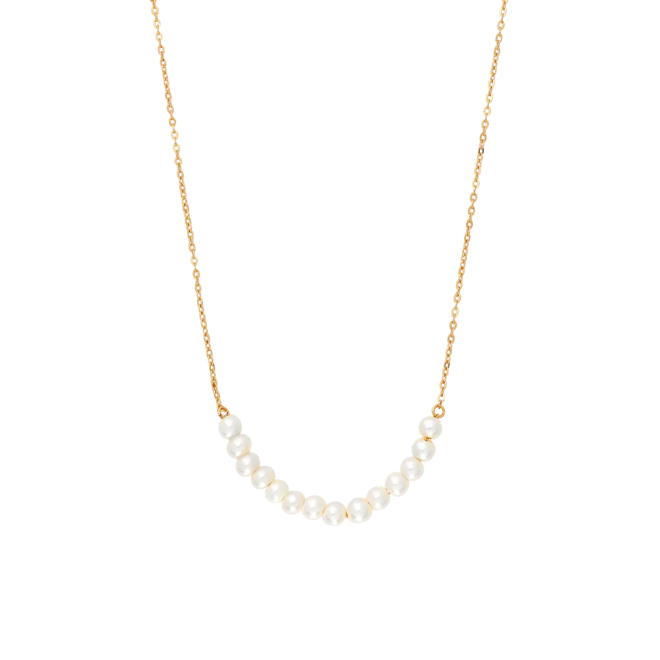 xenox-fine-pearl-halskette-585-gelbgold-mit-s-wasserperlen image 1