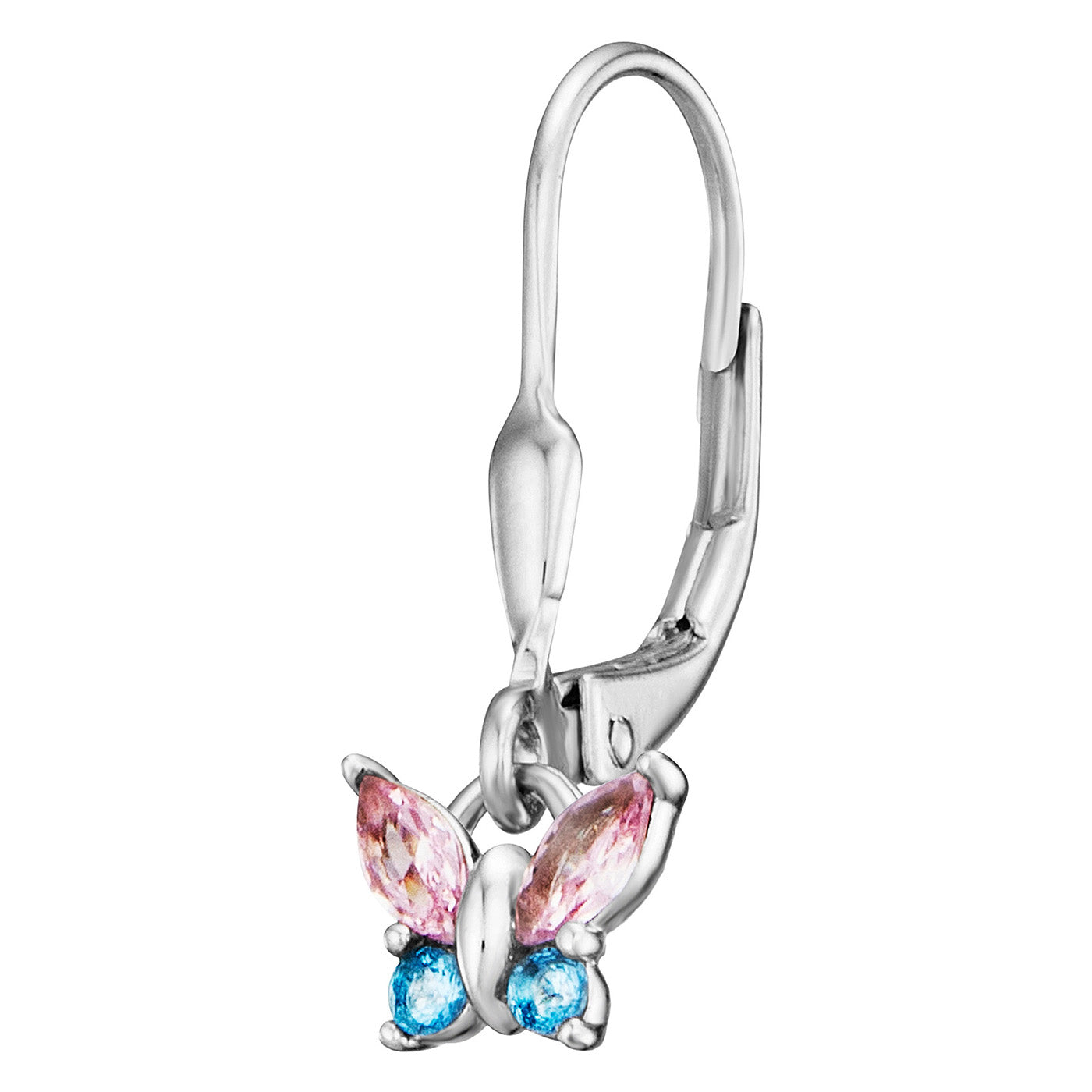 julie-julsen-kids-butterfly-ohrh-nger-silber-mit-8-bunten-zirkonia image 3
