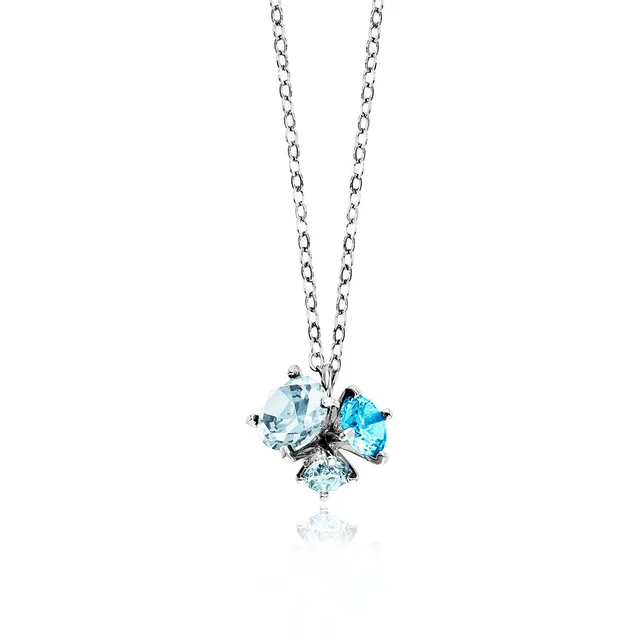 julie-julsen-kette-mit-anh-nger-silber-925-mit-spinell-topas-50-5-cm image 1