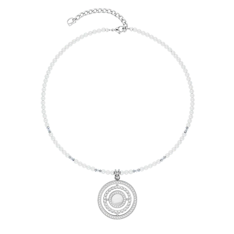 coeur-de-lion-halskette-amulett-modern-icon-pearl-silber-42-6-cm image 1