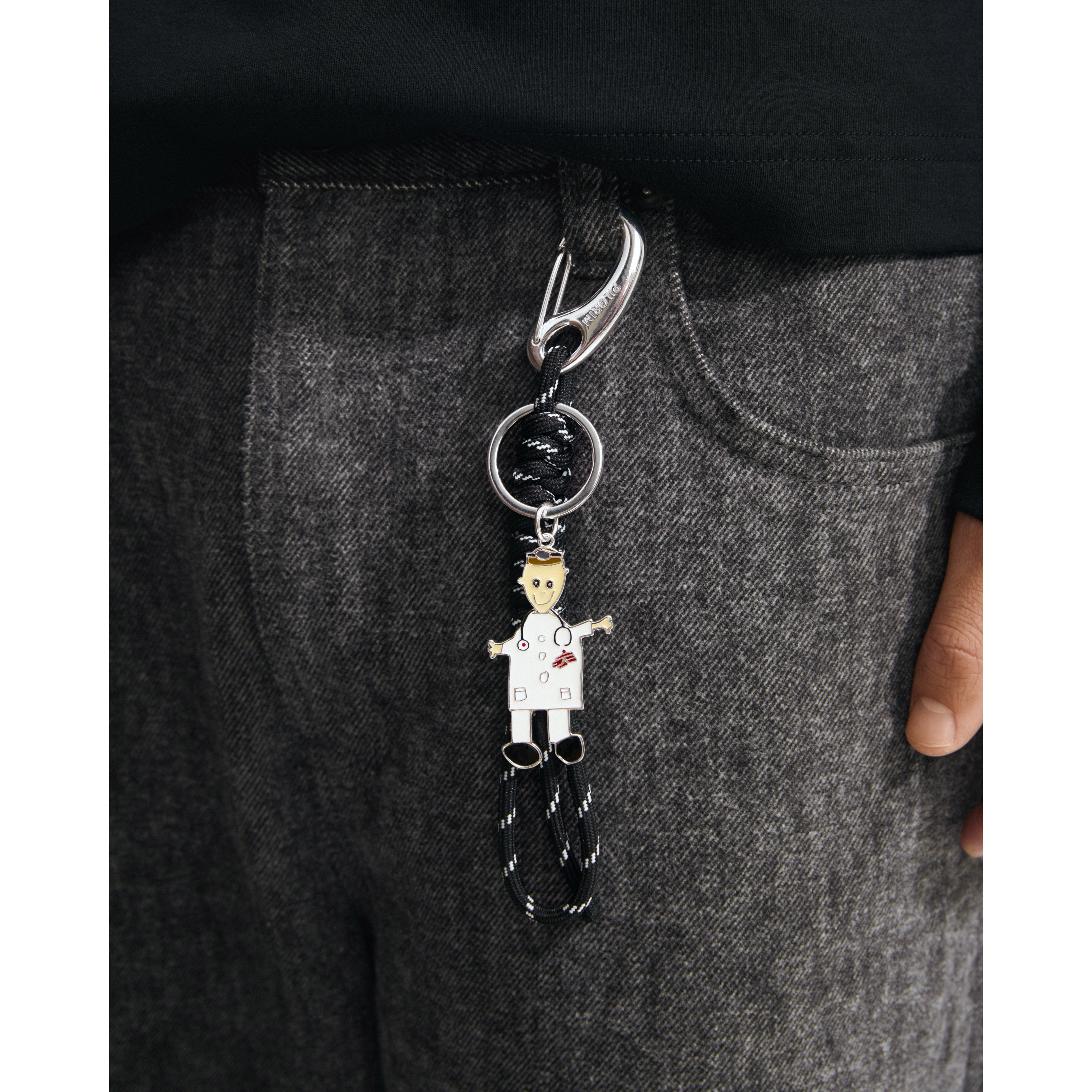 pilgrim-msf-schl-sselanh-nger-versilbert-schwarz-20-cm image 3