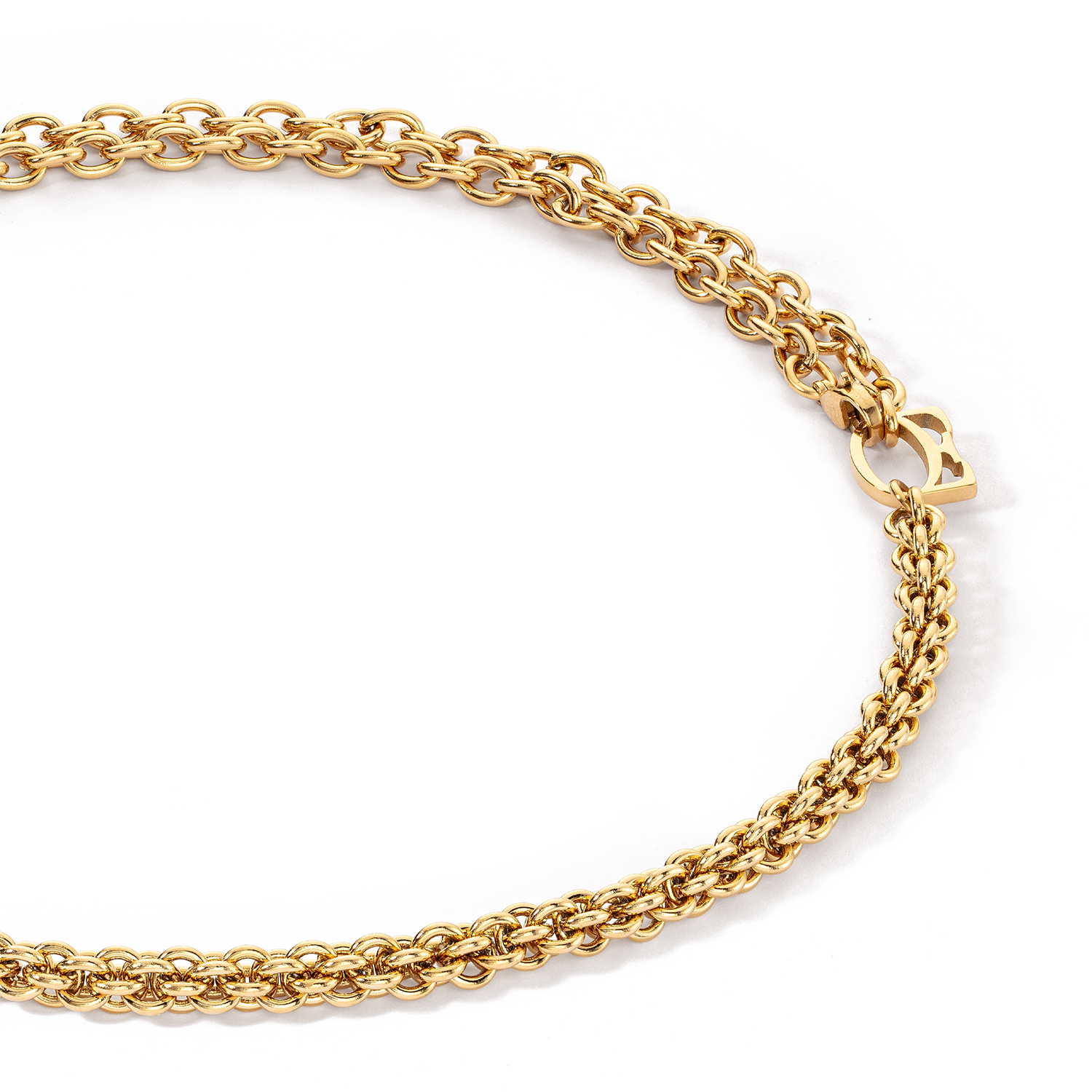 coeur-de-lion-essentials-mesh-chain-halskette-gold-multi-wear image 2