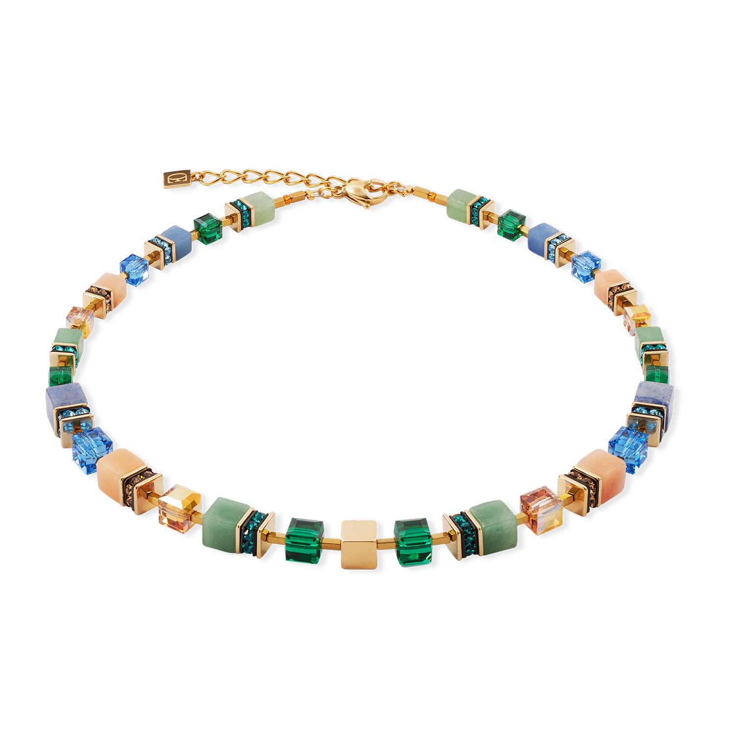 coeur-de-lion-geocube-precious-statement-halskette-gold-spring image 1