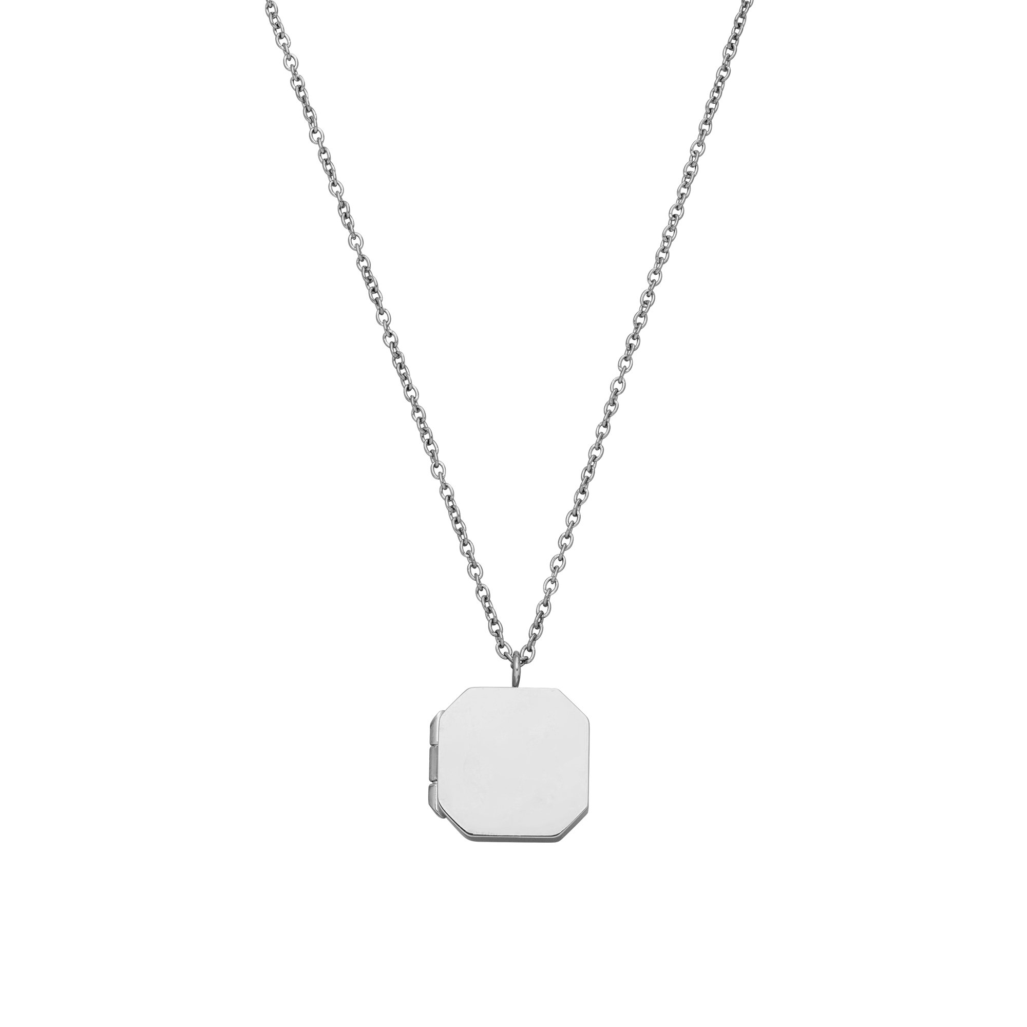 purelei-elegance-medaillon-kette-achteckig-gravierbar-50-55-cm image 8