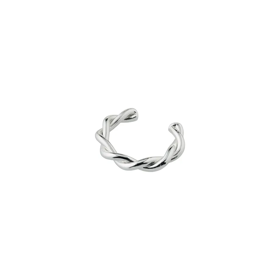 pilgrim-yael-ear-cuff-silberplattiert-gedreht-ohne-piercing image 1