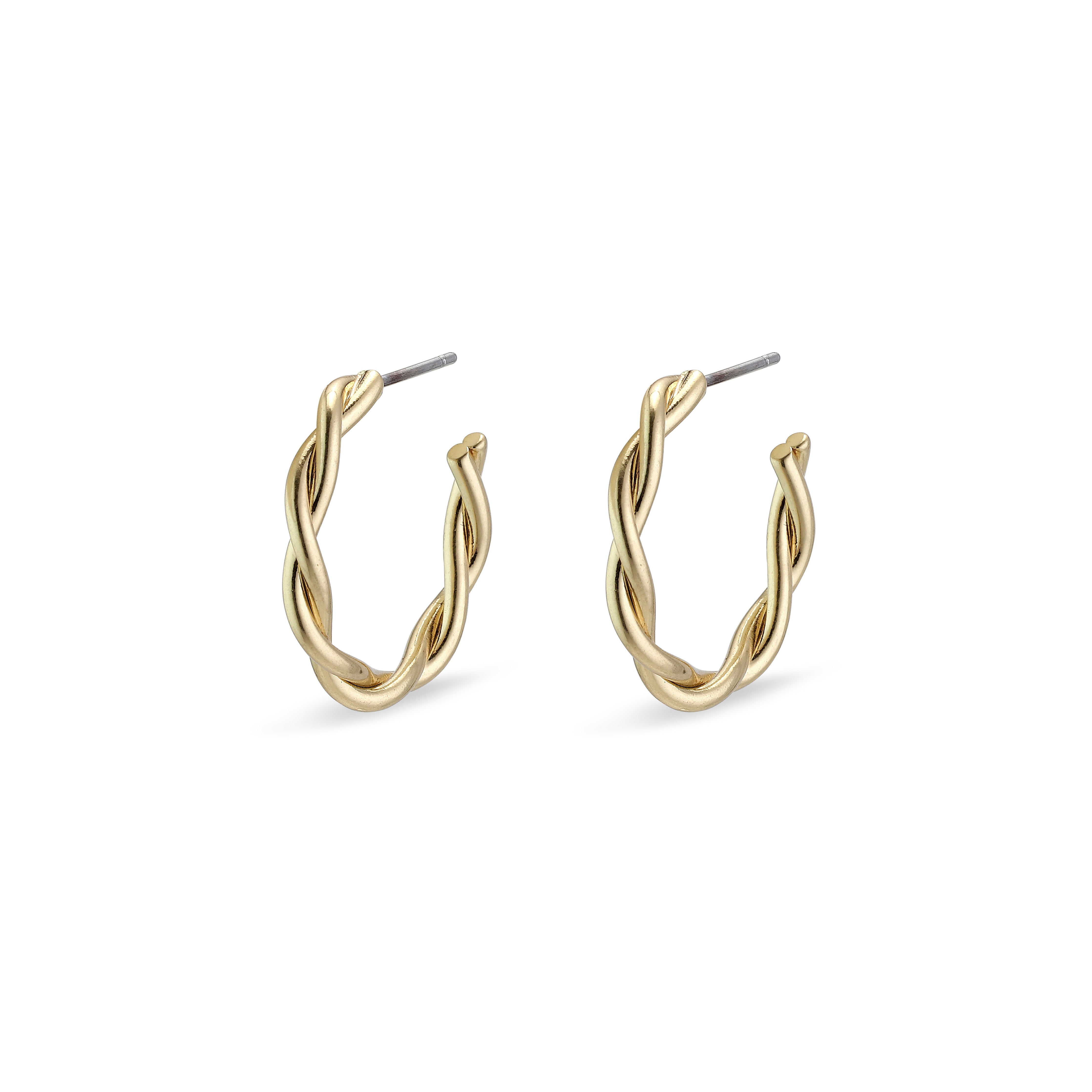 pilgrim-naja-twisted-creolen-goldplattiert image 1