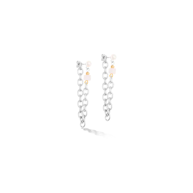 coeur-de-lion-ohrringe-cool-romantic-cubes-pearls-bicolor image 1