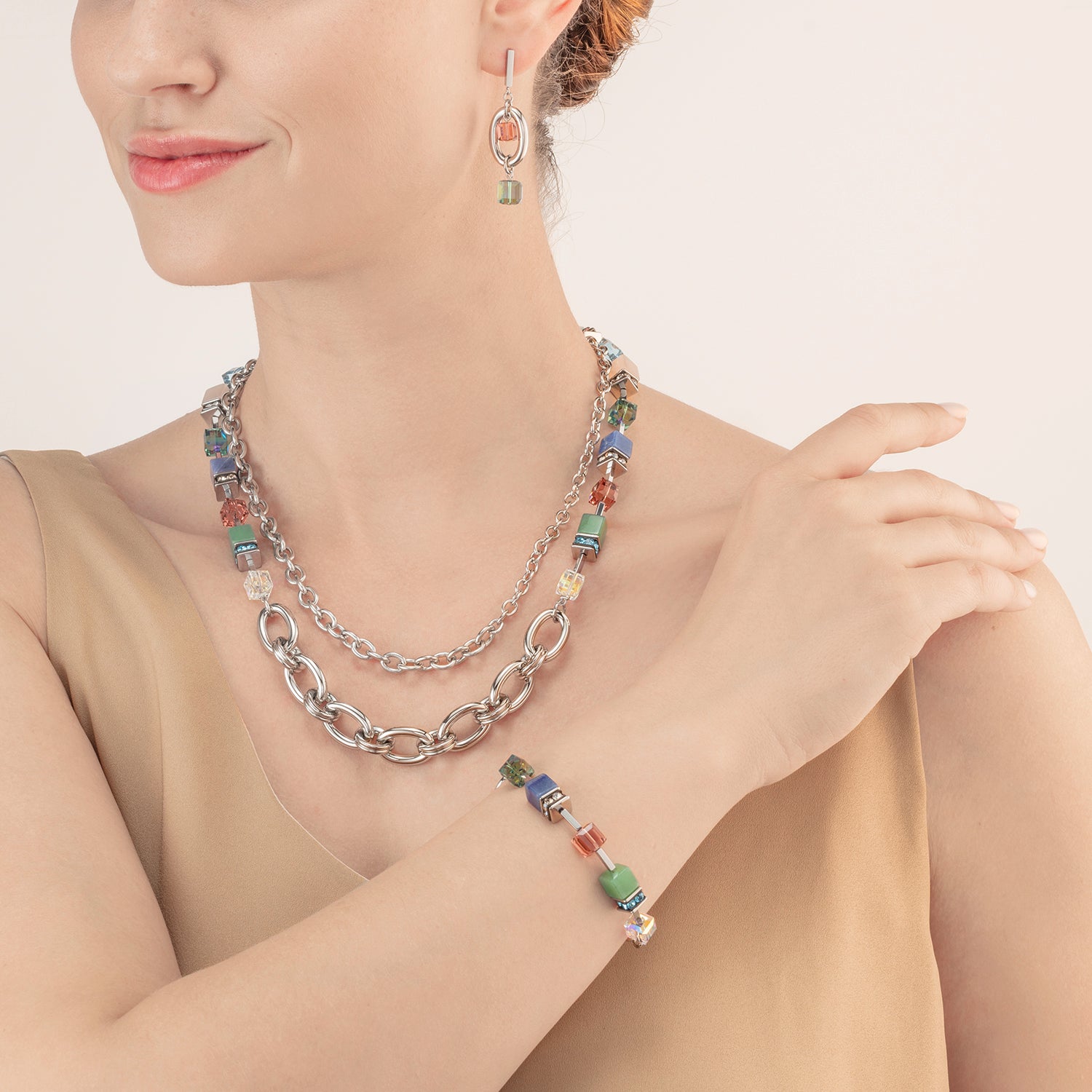 coeur-de-lion-armband-geocube-statement-precious-chunky-chain-multiwear-35-multi image 4