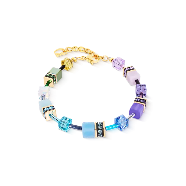 coeur-de-lion-geocube-iconic-armband-multicolor-boho-gold image 1