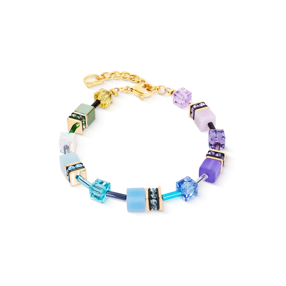 coeur-de-lion-geocube-iconic-armband-multicolor-boho-gold image 1