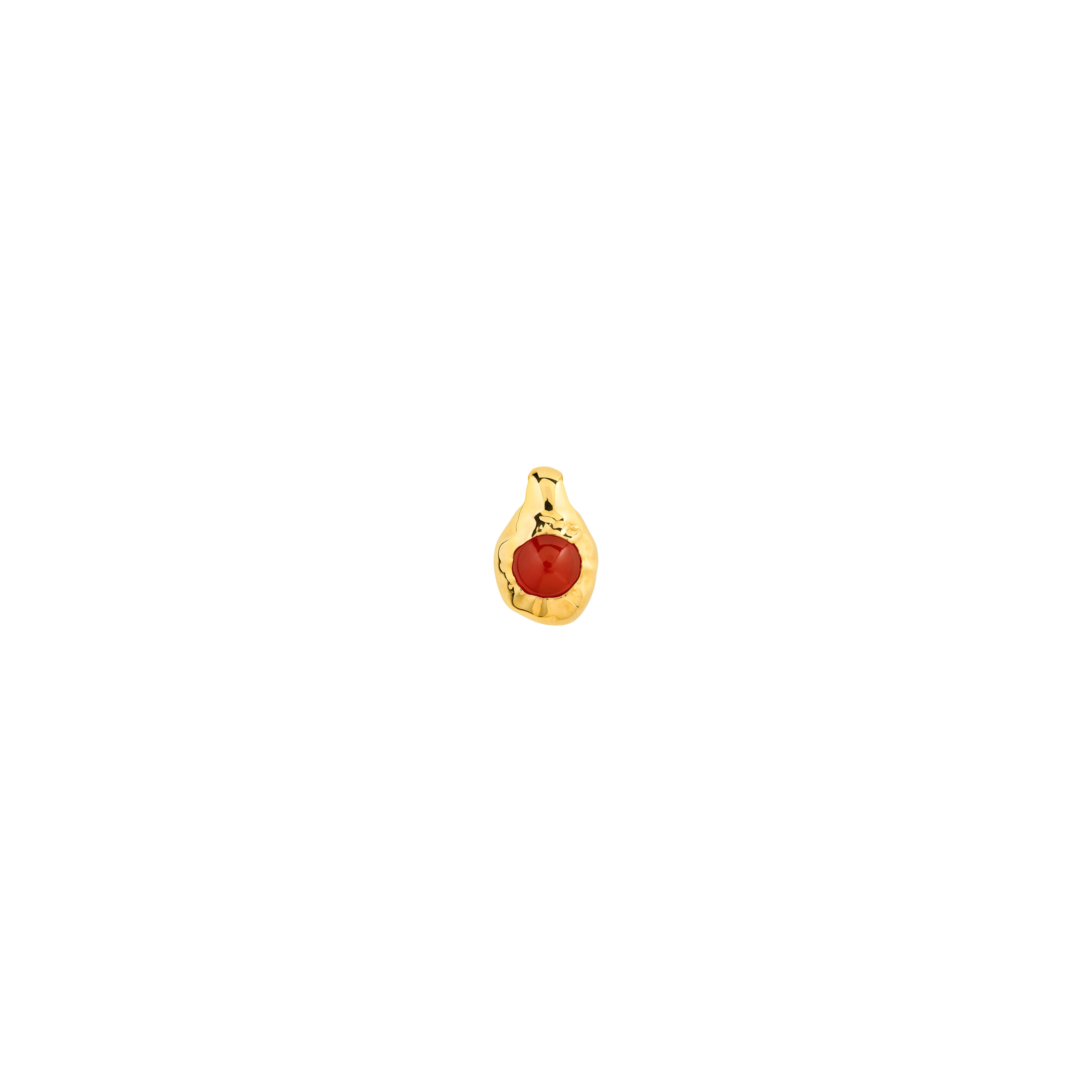 pilgrim-xdea-pave-anh-nger-roter-onyx-18k-vergoldet image 1