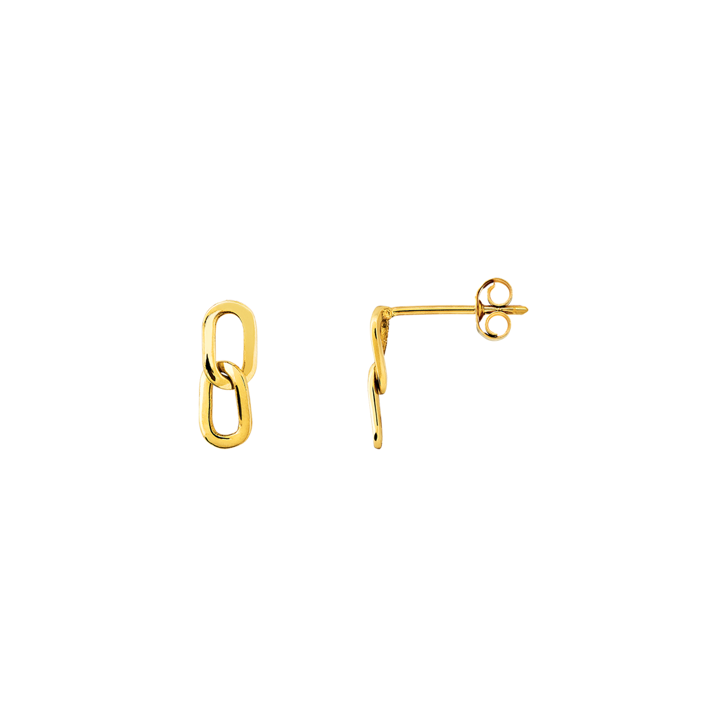 xenox-fine-duo-link-ohrringe-585-gelbgold-2 image 1