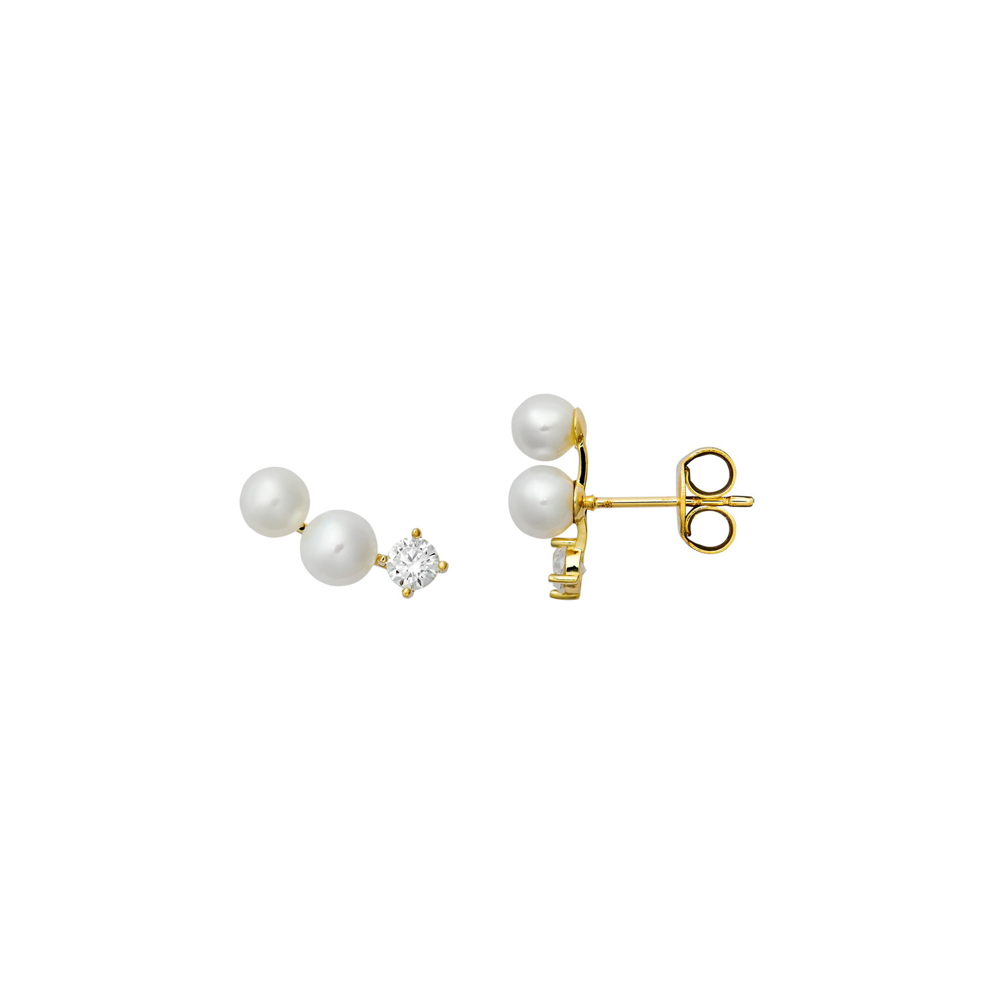 xenox-fine-perlen-ohrringe-xg14k6068g-585-gelbgold-mit-s-wasserperlen image 1