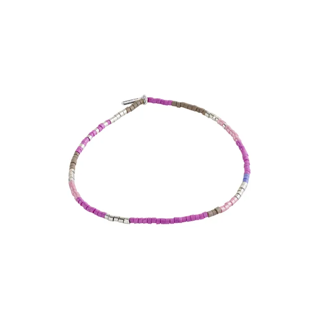 pilgrim-alison-armband-lila-versilbert-glasperlen-17-cm image 1