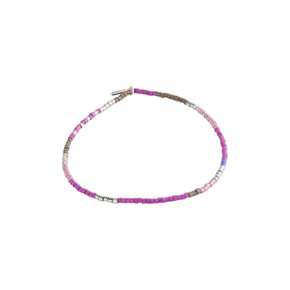 pilgrim-alison-armband-lila-versilbert-glasperlen-17-cm image 1