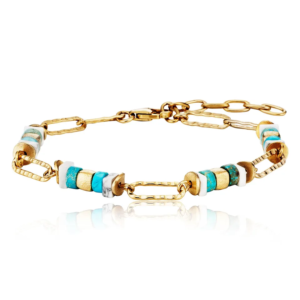 julie-julsen-loving-stones-armband-16-t-rkise-edelsteine-jaspis-howlith-silber-9 image 1