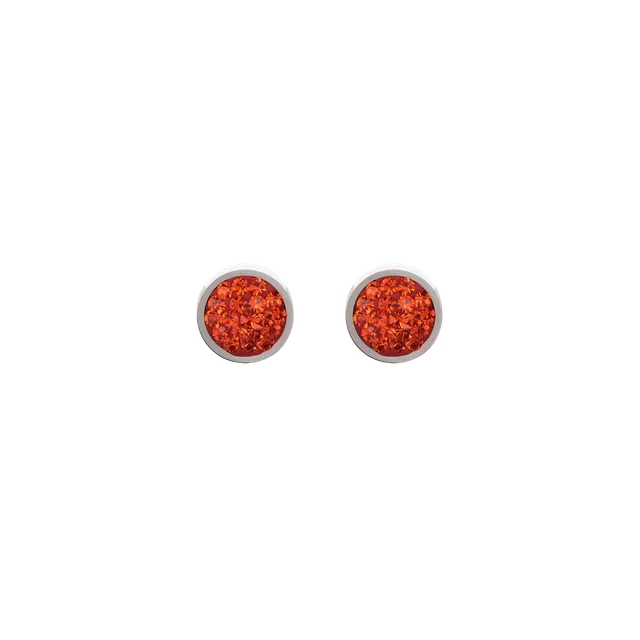 coeur-de-lion-iconic-ohrstecker-edelstahl-kristalle-pav-orange-0-8-cm image 1