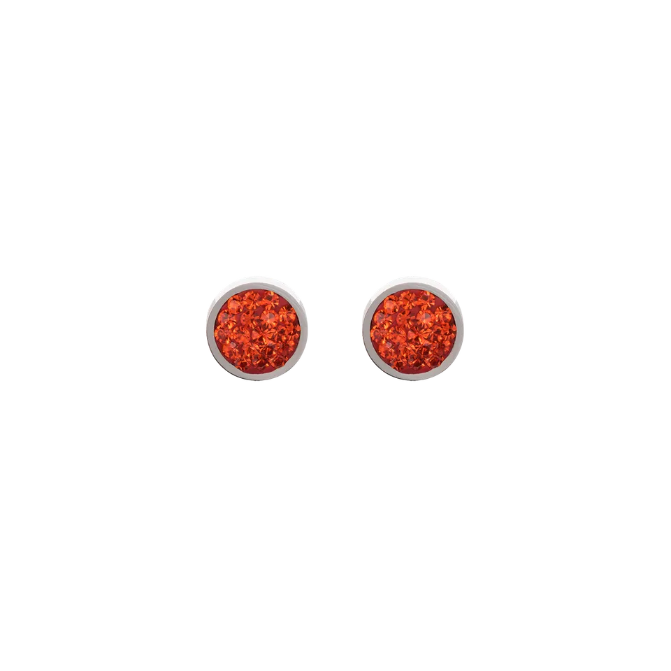 coeur-de-lion-iconic-ohrstecker-edelstahl-kristalle-pav-orange-0-8-cm image 1