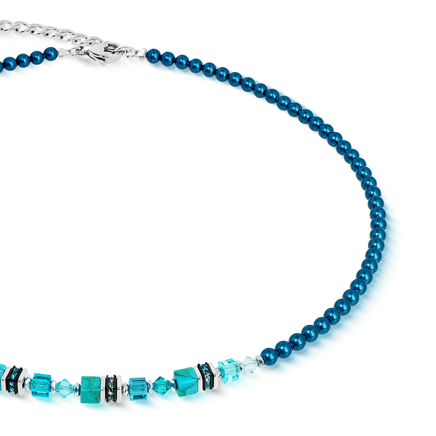 coeur-de-lion-princess-teal-glow-halskette-silber-t-rkis image 2