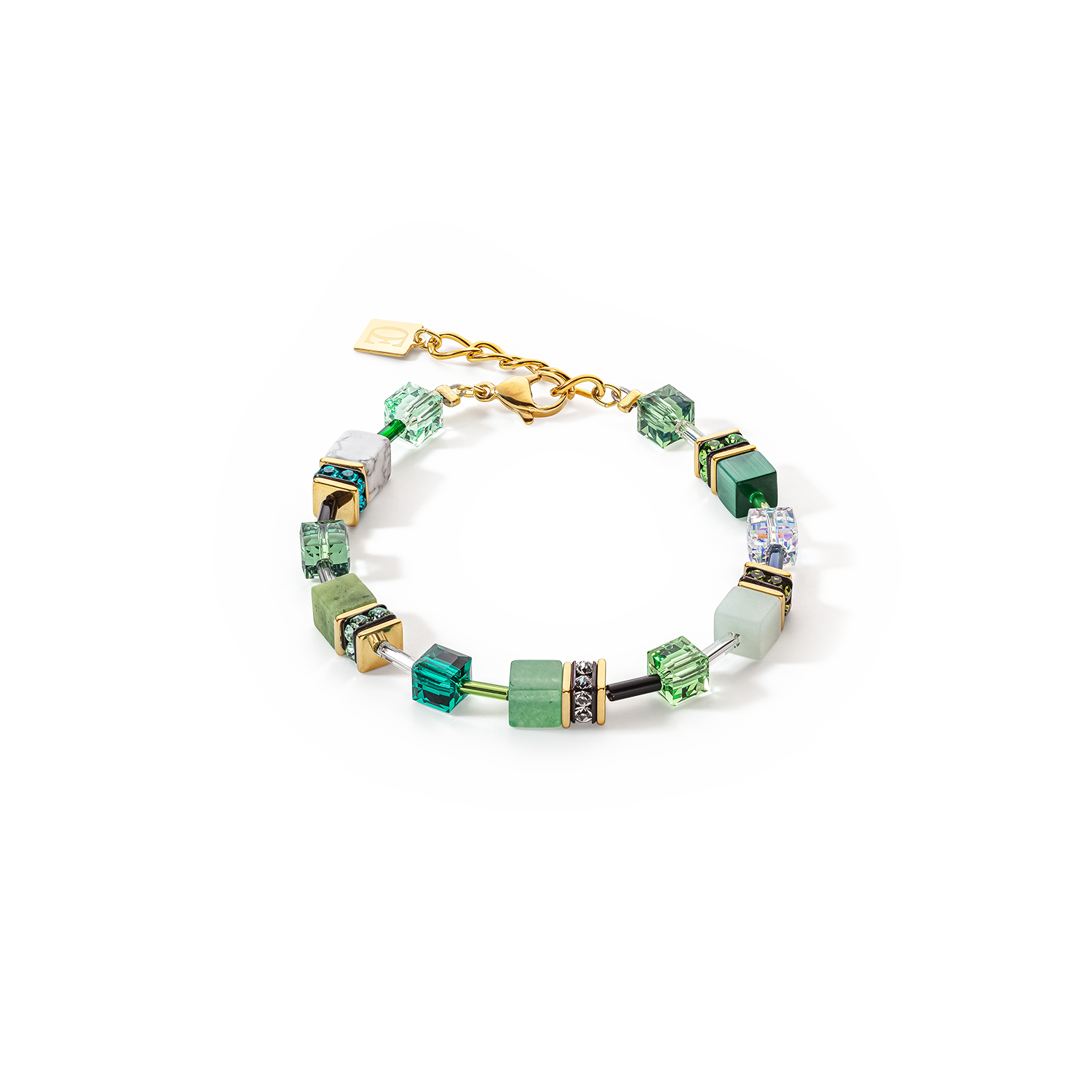 coeur-de-lion-geocube-iconic-precious-armband-gr-n-mit-aventurin image 1