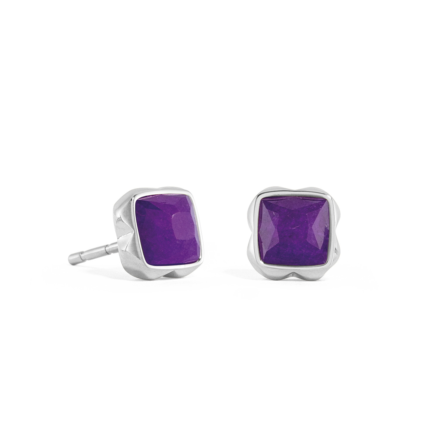 coeur-de-lion-birthstone-februar-ohrstecker-sugilith-silber-0-8-cm image 1