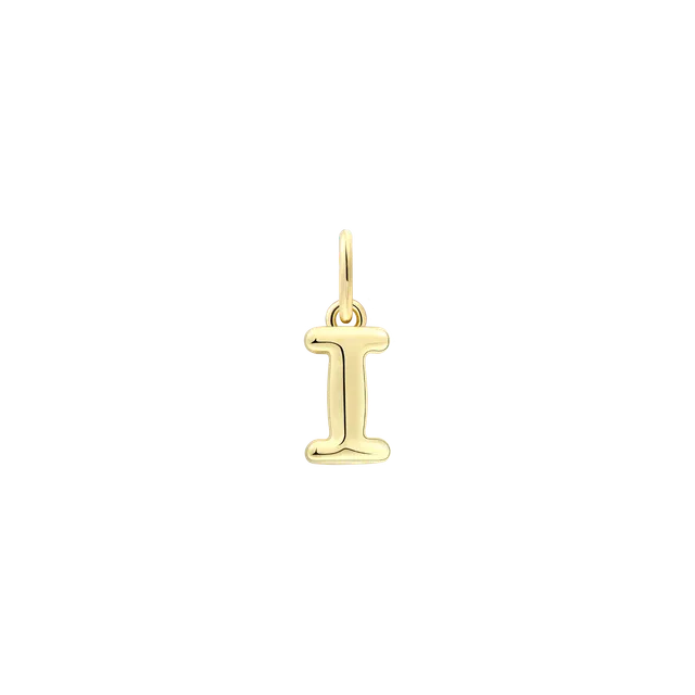 xenox-i-letter-bold-charm-925-sterlingsilber-18k-vergoldet image 1