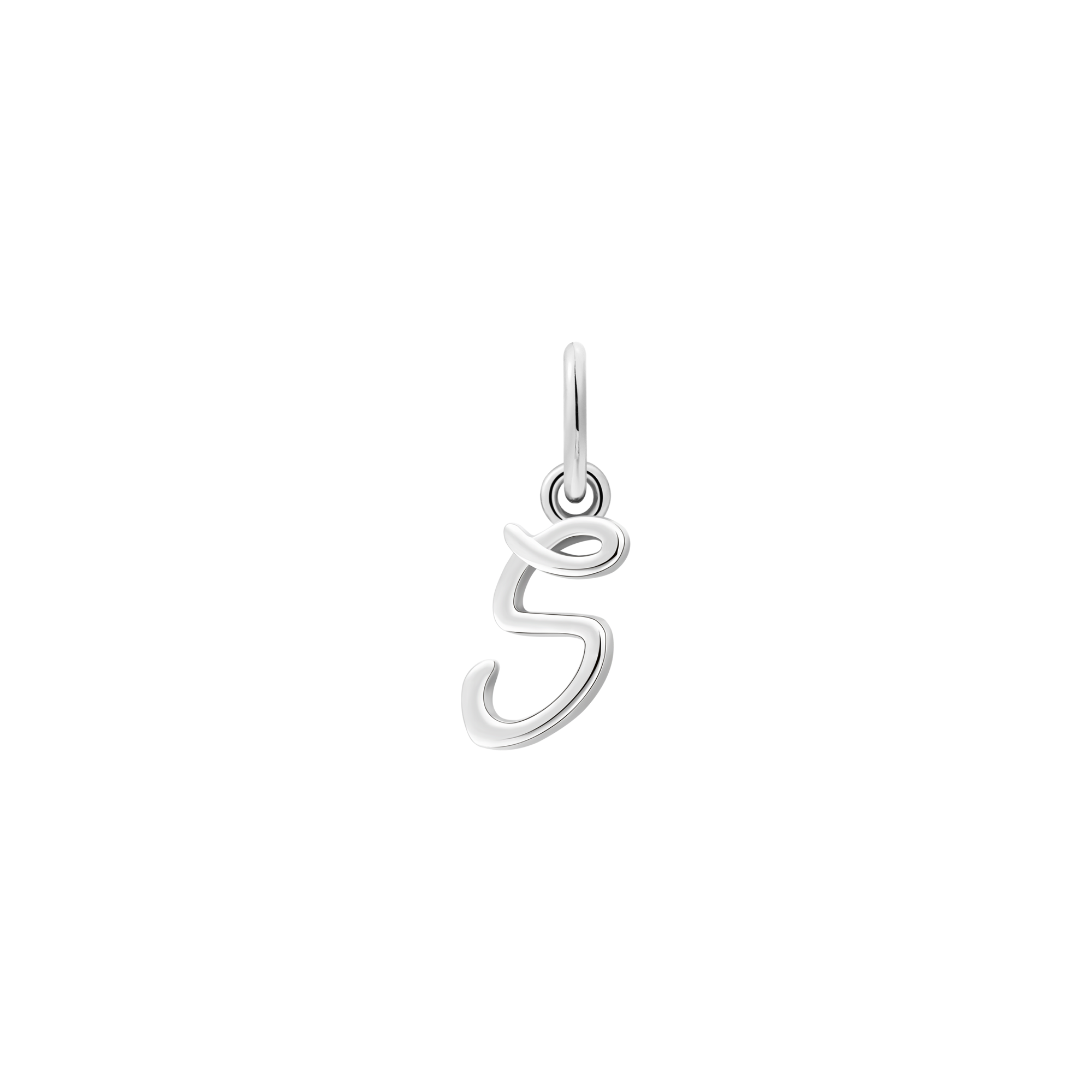 xenox-s-letter-italic-charm-925-sterlingsilber-rhodiniert image 1