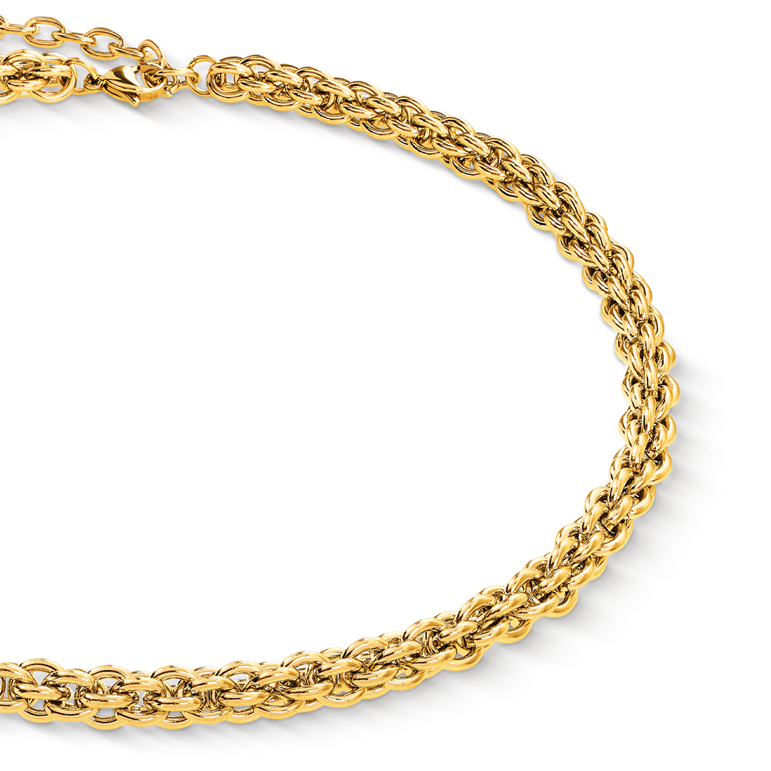 coeur-de-lion-halskette-mesh-chain-classic-gold image 2
