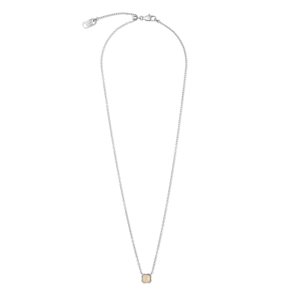 coeur-de-lion-birthstone-juni-halskette-cr-me-jade-silber image 1